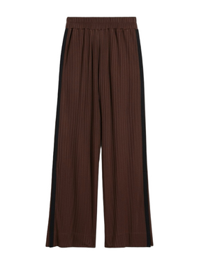 GSTQ Fadeaway Wide Leg Pants Brown Black High Rise Elastic Waist Plus Size 3X
